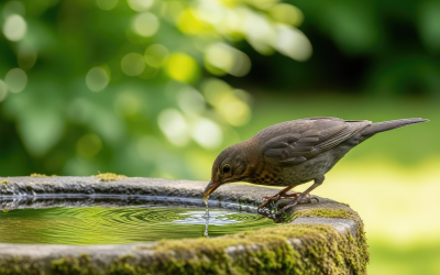How a Backyard Water Feature Helps Birds and Pollinators During Summer